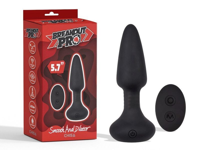 Анальная пробка Breakout Pro Smooth Anal Dilator, 14.5 см (черный) 113154 фото