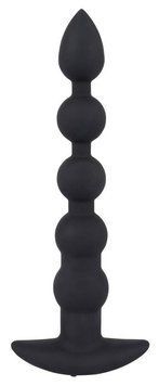 Анальний ланцюжок з вібрацією Black Velvets Rechargeable Beads, 21 см (чорний) 14946 фото