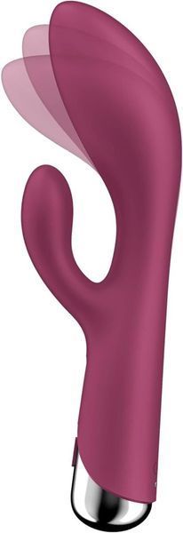 Вибратор-кролик Satisfyer Spinning Rabbit 1, 20 см (бордовый) 62318 фото