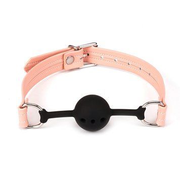 БДСМ кляп Liebe Seele Dark Candy Breathable Silicone Ball Gag (розовый) 61795 фото