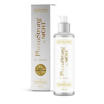 Масло для масажу PheroStrong Massage Oil By Night, 100 мл 78178 фото