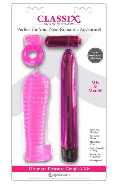 Набор секс-игрушек Classix Ultimate Pleasure Couple’s Kit, 4 шт (розовый) 26152 фото