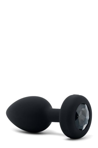 Анальна пробка B-Vibe Vibrating Jewel Plug M/L, 10.5 см (чорний) 104302 фото