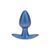 Анальна пробка Ouch! Smooth Anal Plug Metallic S, 6.5 см (синій) 125216 фото
