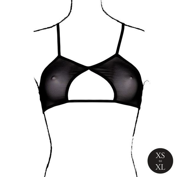 Бюстгальтер Le D&eacute;sir Keyhole Mesh Bra, One Size (чорний) 120406 фото