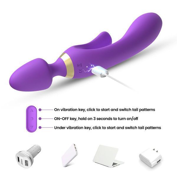 Вибромассажер B - Series Joy Magic Wand, 23.6 см (фиолетовый) 86304 фото