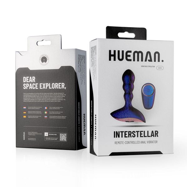 Анальна пробка Hueman Interstellar Remote Controlled, 12,1 см (фіолетовий) 10959 фото