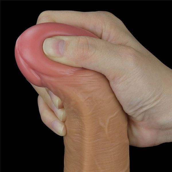 Реалистичный вибратор LoveToy Nature Cock, 26 см (телесный) 28768 фото