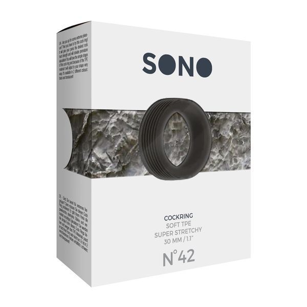 Ерекційне кільце Sono Sinner Gear №42, 4.5 см (чорний) 40420_EU фото