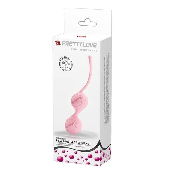 Вагінальні кульки Pretty Love Kegel Tighten Up, 16,3 см (рожевий) 15402 фото