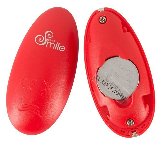 Віброяйце Sweet Smile Remote Controlled Love Ball, 15,3 см (червоний) 72034 фото