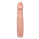 Насадка на пеніс із вібрацією Baile Silicone Sleeve, 18 см (тілесний) 43778 фото 1
