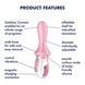 Надувной анальный вибратор Satisfyer Air Pump Booty 5+, 19 см (розовый) 34688 фото 6