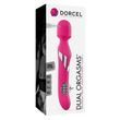 Вибратор Dorcel Dual Orgasms, 24 см (розовый)