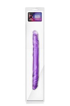 Двосторонній фалоімітатор B Yours 14 Inch Double Dildo, 35 см (фіолетовий) 79032 фото