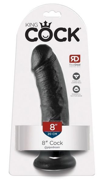 Фаллоимитатор Pipedream Cock 8 Inch, 20 см (черный) 77506 фото
