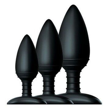 Набор Nexus Butt Plug Trio, 3 шт (черный) 68704 фото