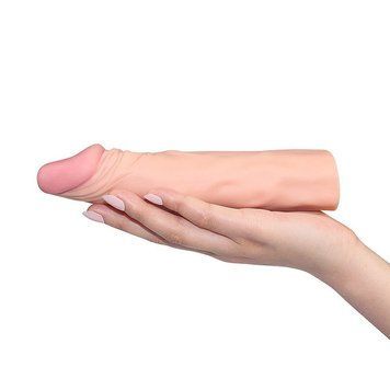 Насадка на пенис Lovetoy Pleasure X-Tender Series, 18,5 см (телесный) 43880 фото