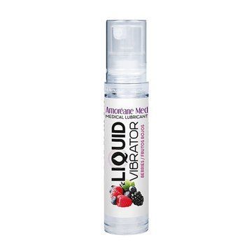 Лубрикант з ефектом вібрації Amoreane Med Liquid Vibrator Berries, 10 мл 107552 фото