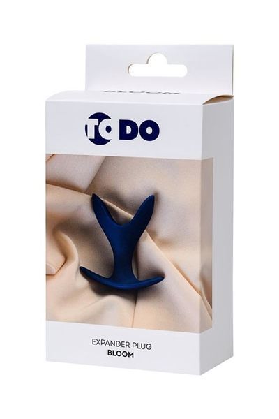 Анальна пробка ToDo Expander Plug Bloom S, 8.5 см (синій) 98000 фото