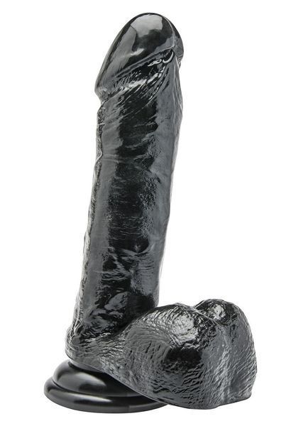Реалистичный фаллоимитатор c присоской Get Real ToyJoy, 20 см (черный) 11890 фото
