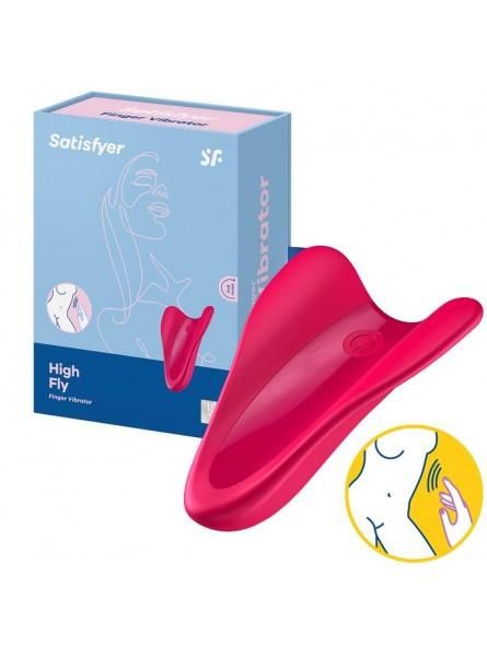 Вибратор на палец Satisfyer High Fly, 6,5 см (красный) 11018 фото