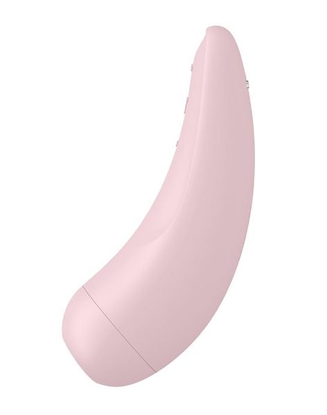 Вакуумный клиторальный стимулятор Satisfyer Curvy 2+, 13,5 см (розовый) 10041 фото