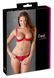 Комплект білизни Cottelli Lingerie Half-cup Bra Set, 80B/M (червоний) 55306 фото 5