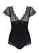 Еротичний боді Obsessive Moketta Teddy, S/M (чорний) 12454 фото 2