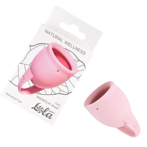 Менструальная чаша Lola Games Natural Wellness Magnolia, 15 мл (розовый) 37020 фото