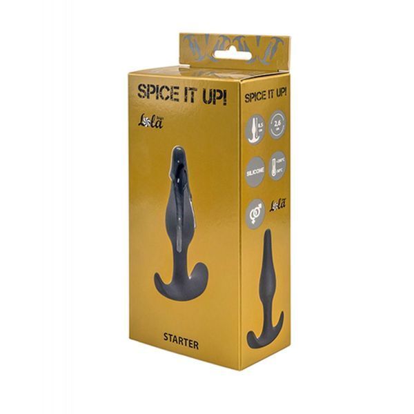 Анальна пробка Lola Toys Spice it up Starter, 8.5 см (сірий) 61666 фото