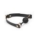 Кляп Liebe Seele Organosilicon Ball Gag, 4.3 см (чорний) 123610 фото 1