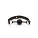 Кляп Liebe Seele Organosilicon Ball Gag, 4.3 см (чорний) 123610 фото 6