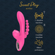 Вибратор Sweet Play Sucking Vibrator With Anal Beads A3, 20.8 см (розовый) 99542 фото 2