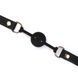 Кляп Liebe Seele Organosilicon Ball Gag, 4.3 см (чорний) 123610 фото 3