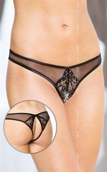 Трусики Softline Thongs 2442, M/L (чорний) 48608_EU фото
