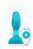 Анальная пробка B-Vibe Rimming Plug Petite, 12.4 см (бирюзовый) 111216 фото