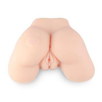 Реалістичний мастурбатор EasyToys Ashley Rose Vagina & Anal (бежевий) 43378 фото