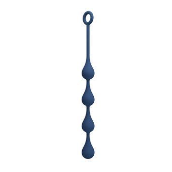 Анальний ланцюжок Mr. Play Waterdrop Anal Balls M, 33.5 см (синій) 225232 фото