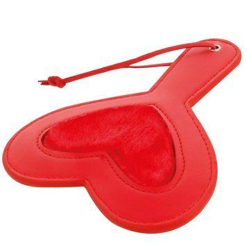 Плеть Darkness Fetish Red Paddle Love, 34 см (красная) 18592 фото