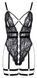 Боді Cottelli Lingerie Lace otwarte, S (чорний) 63666 фото 5