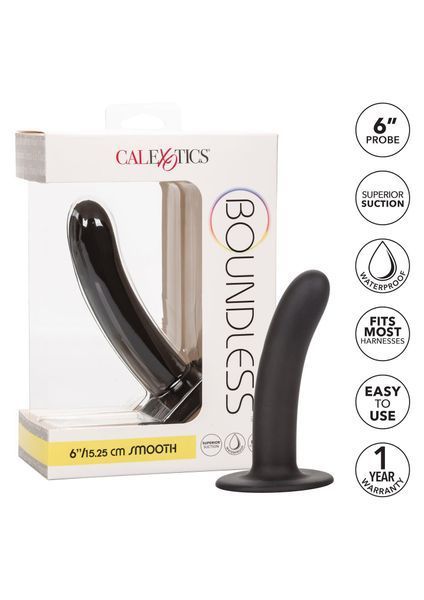 Фаллоимитатор Calexotics Boundless, 15.2 см (черный) 77178 фото