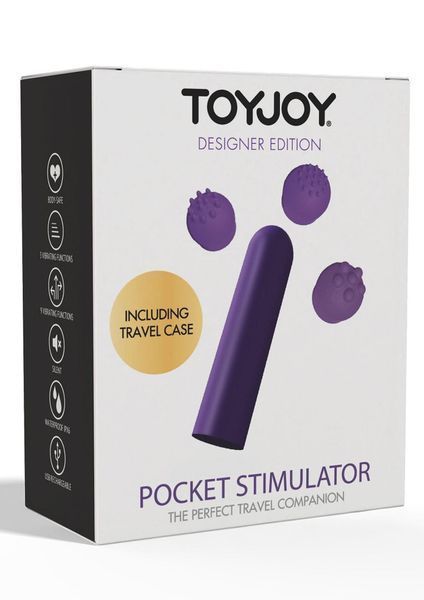 Мини-вибратор ToyJoy Pocket, 6 см (фиолетовый) 120132 фото