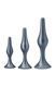 Набір анальних пробок Anal Adventures Matrix Genesis Plug Kit, 3 шт (сірий) 113172 фото