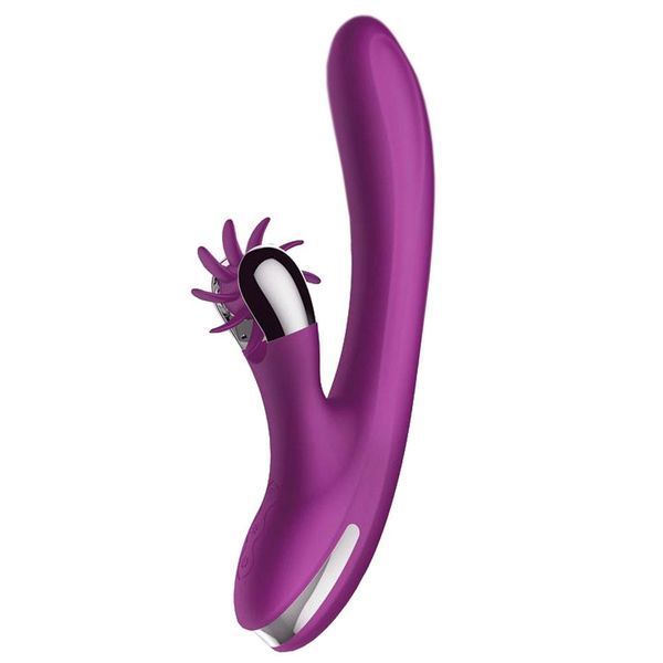Вібратор-кролик Action No.One Vibrating Double Function 2.0, 24 см (фіолетовий) 23511 фото
