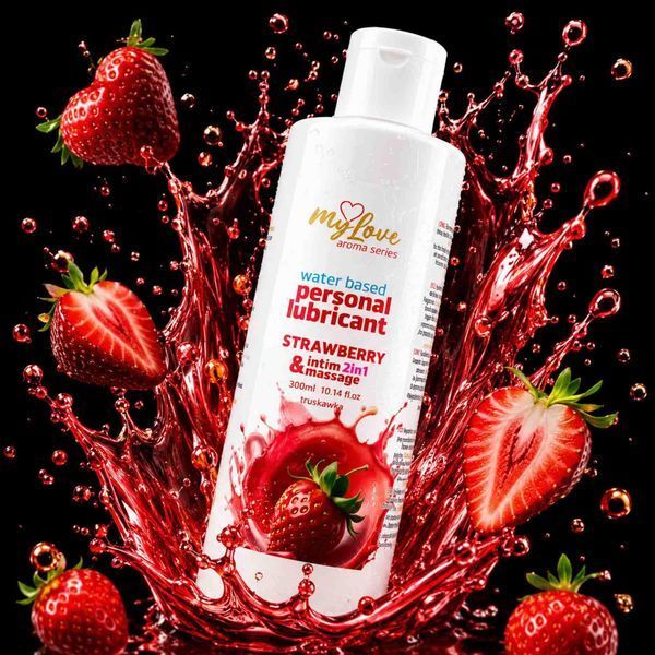 Лубрикант MyLove Aroma Series Intim&Massage 2in1 Strawberry, 300 мл 253122 фото