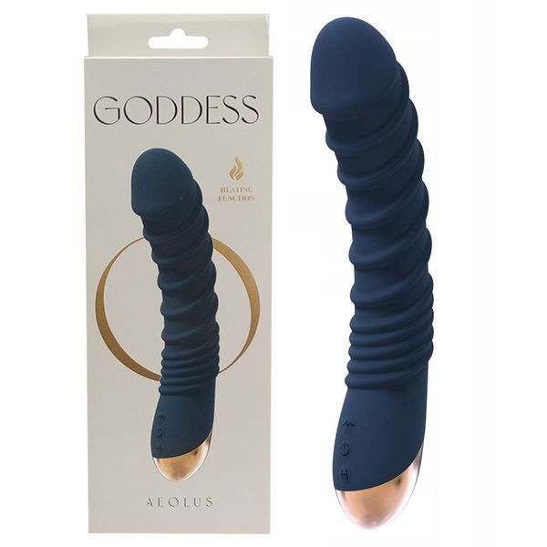 Вібратор Goddess Collection Aeolus, 21 см (синій) 16874 фото
