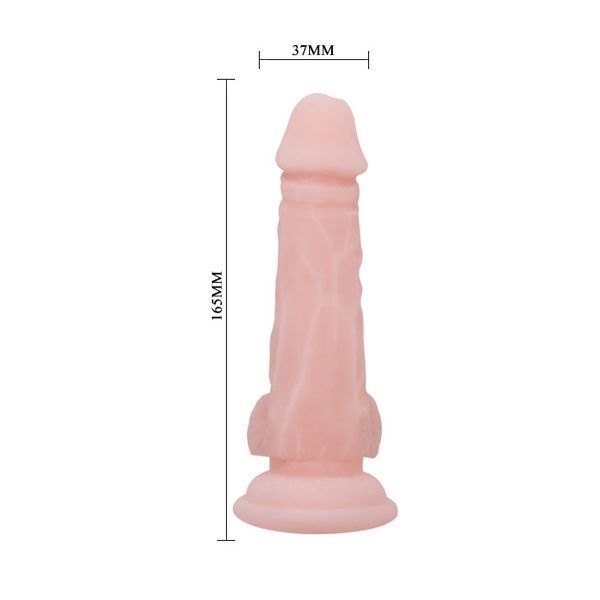 Фалоімітатор Baile Super Dildo 6.4", 16.5 см (тілесний) 90924 фото
