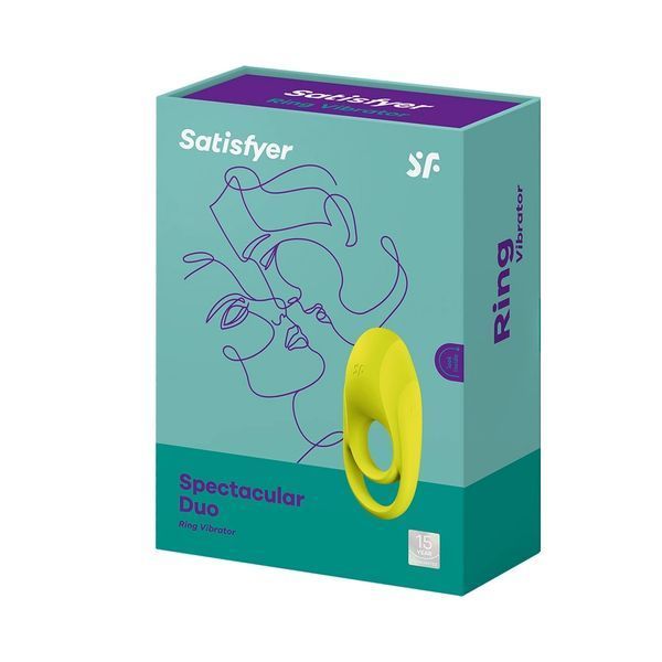 Віброкільце Satisfyer Spectacular Duo (жовтий) 60540 фото