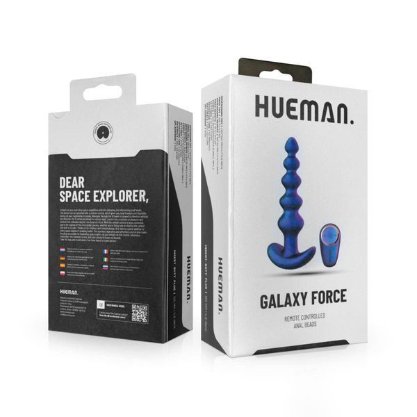 Анальная пробка Hueman Galaxy Force, 15 см (фиолетовый) 98966 фото